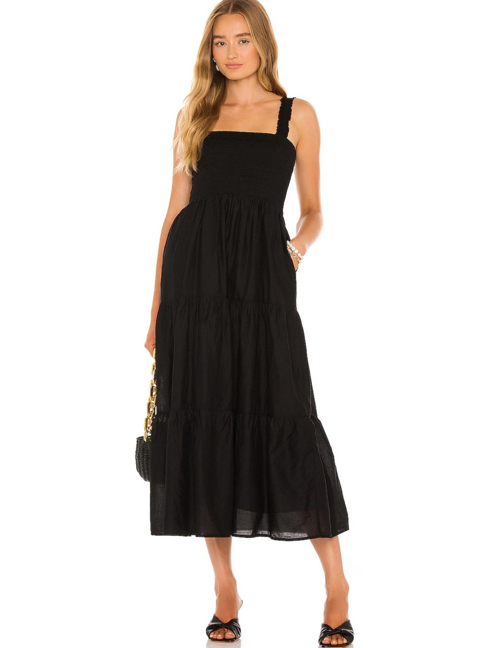Seafolly Faithful Midi Dress in Black